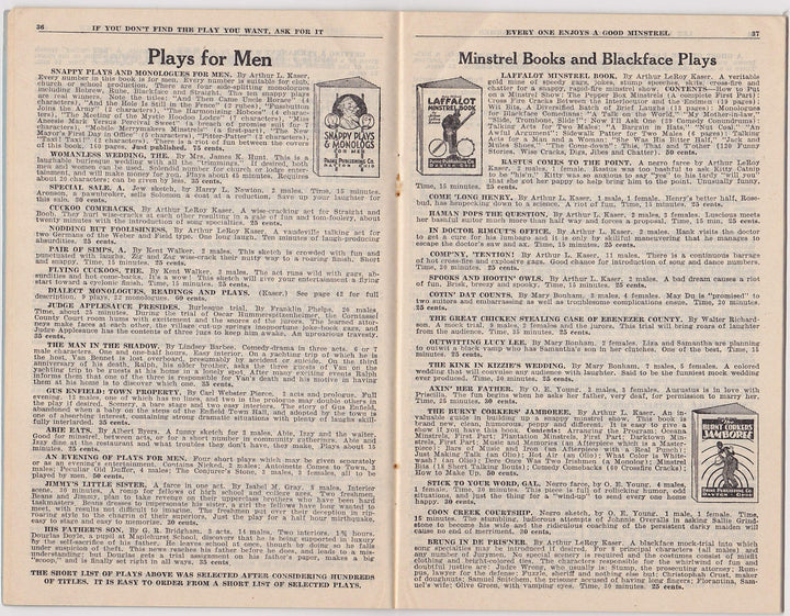 Paine's Plays & Entertainments Antique Theatre Costumes & Props Sales Catalog 1933