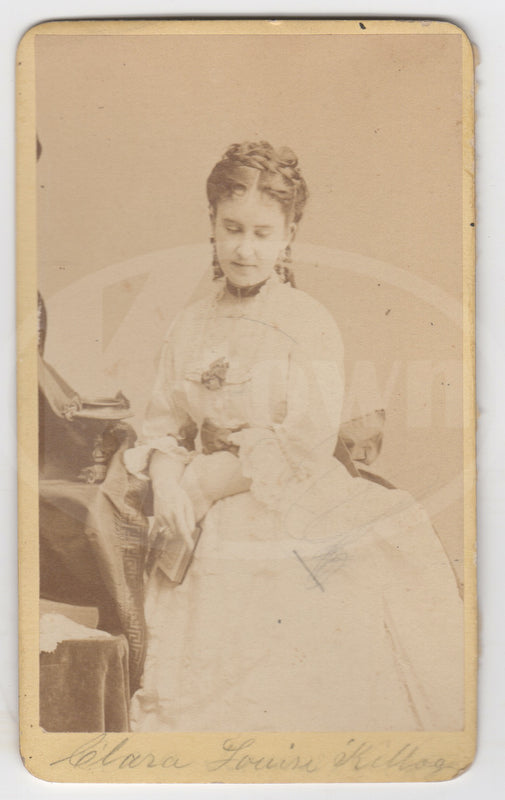 Clara Louise Kellogg Soprano Opera Singer Antique CDV Carte de Visite Photo