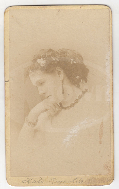 Kate Reynolds American Opera Singer Antique CDV Carte de Visite Photo