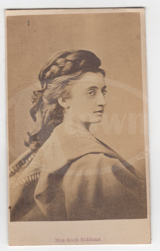 Mary Frances Scott-Siddons Shakespearean Actress CDV Carte de Visite Photo