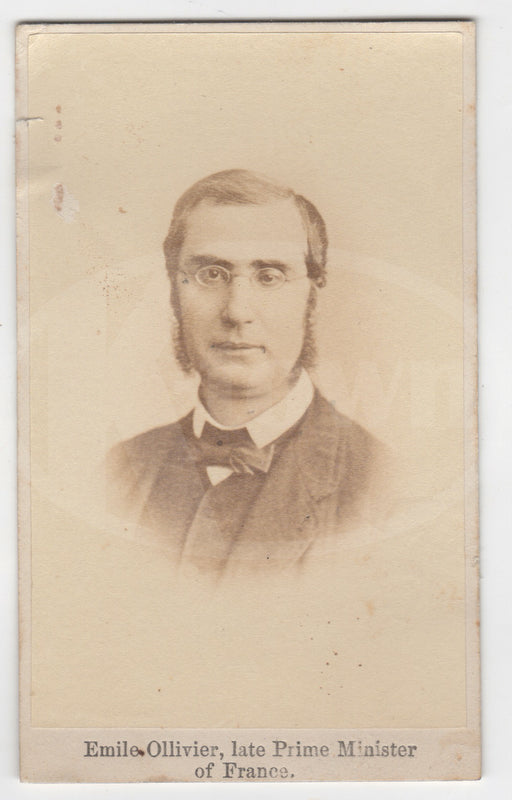 Emile Ollivier French Prime Minister Antique CDV Carte de Visite Photo