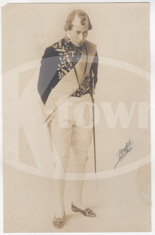 George Arliss Academy Award Movie Actor as Disraeli Antique Stage Photo