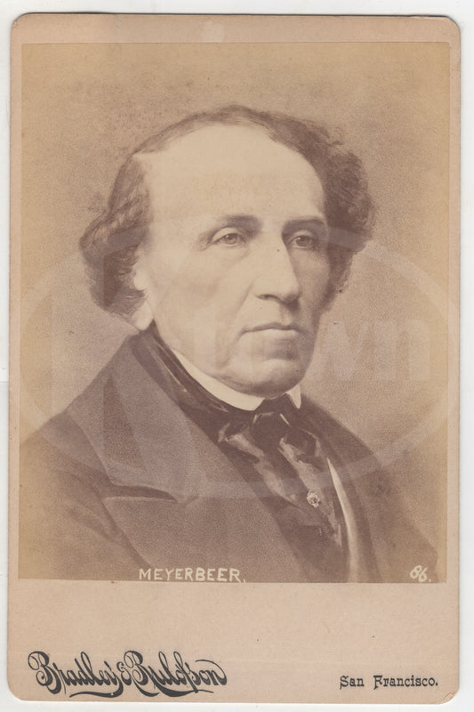 Giacomo Meyerbeer Jewish Opera Composer Antique Cabinet Card Photo