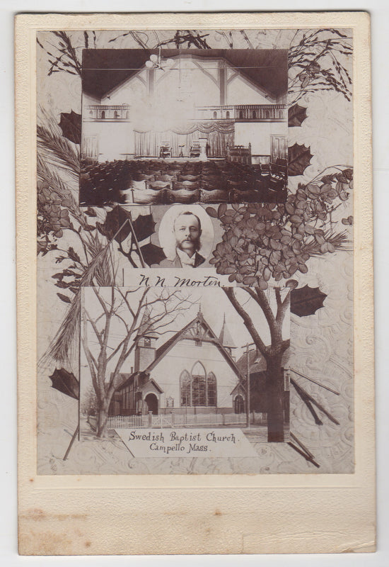 Campello Mass Swedish Baptist Settlers Antique Church Cabinet Photo