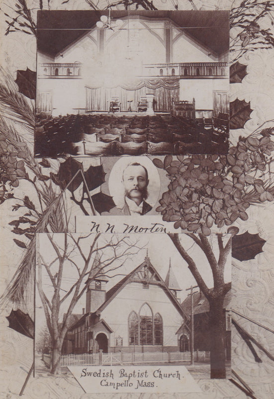 Campello Mass Swedish Baptist Settlers Antique Church Cabinet Photo