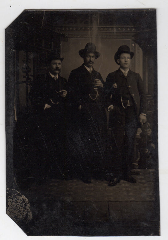 Distinguished and Imposing Gentleman Antique Parlor Tintype Photo