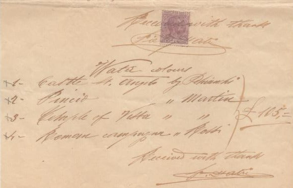 Frank Dingley Auburn Maine News Owner Antique Roman Art Purchase Letter 1900