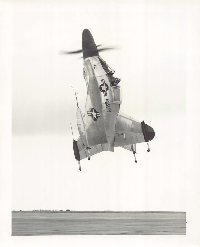 Convair XFY Pogo Experimental Navy Aircraft Vintage MIlitary File Photo