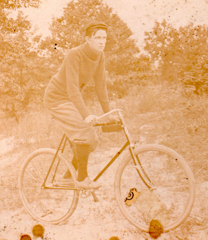 Fit Cyclist Bicycle Rider Conyers Georgia Antique Cabinet Card Photo