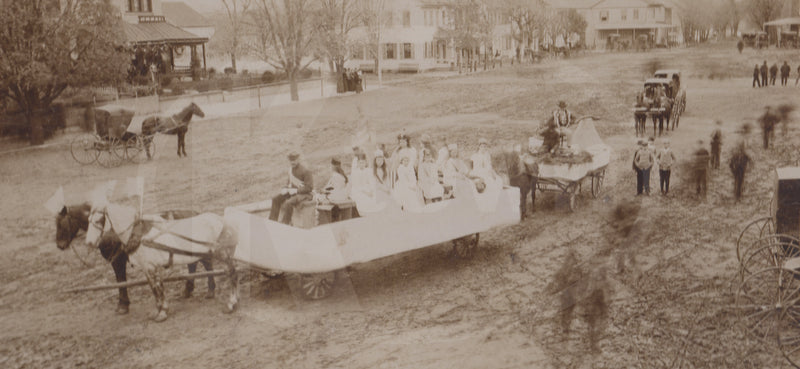 Mount Zion Pennsylvania Centennial Parade Large Street Scene Antique Photo on Board