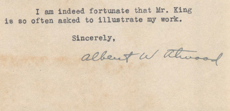 Albert Atwood Personal Finance Author Antique Autograph Signed Letter 1931
