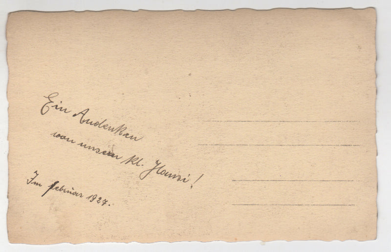 Cute Little Kid with Steiff Teddy Bear Toy Antique Real Photo RPPC