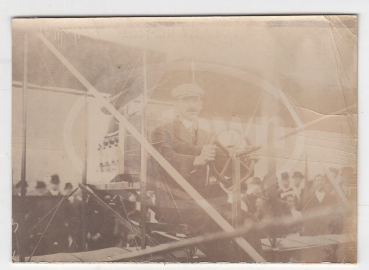 Glenn Curtiss No.2 Aviator Dominguez Hills Air Race Plane Original Snapshot Photo