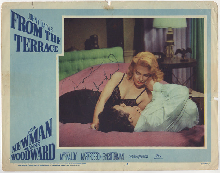 Joanne Woodward Movie Actress Autograph Signed Movie Lobby Card Poster