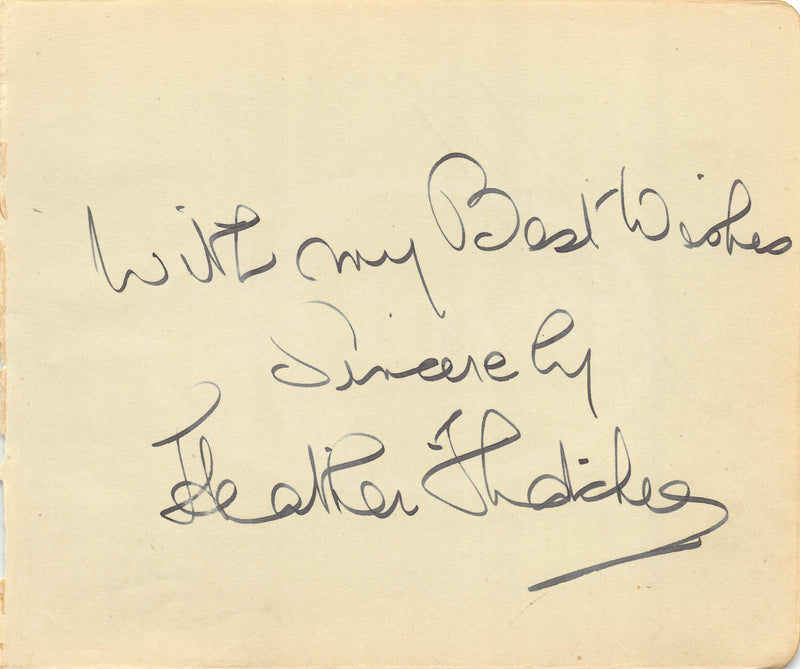 Heather Thatcher British Stage and Film Actress Original Autograph Signature 1930