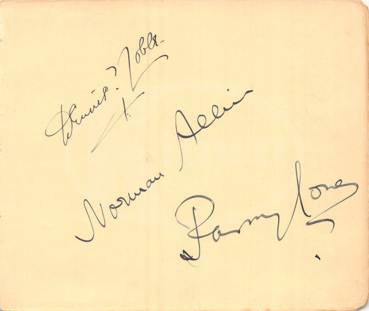 Norman Allin and Dennis Noble British Music Opera Autograph Signatures 1930