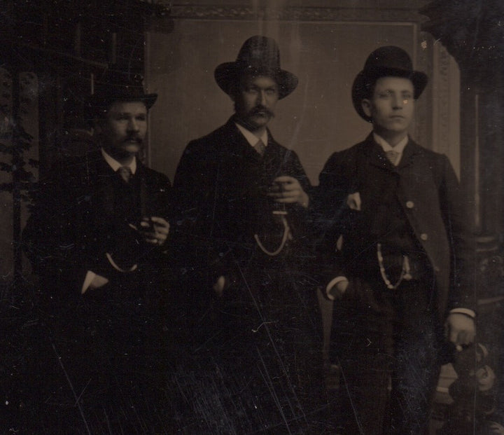 Distinguished and Imposing Gentleman Antique Parlor Tintype Photo