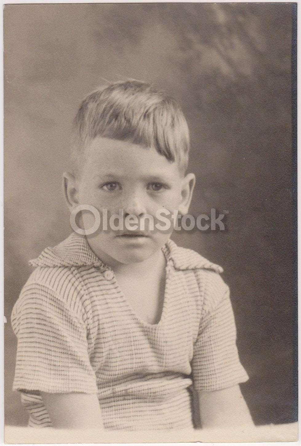 Redhead Twin Boys in Cute Polo Shirts Vintage Snapshot Photographs