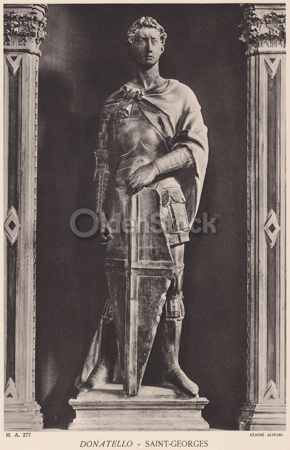 Saint-Georges Artwork by Donatello Vintage Graphic Art Illustration Print