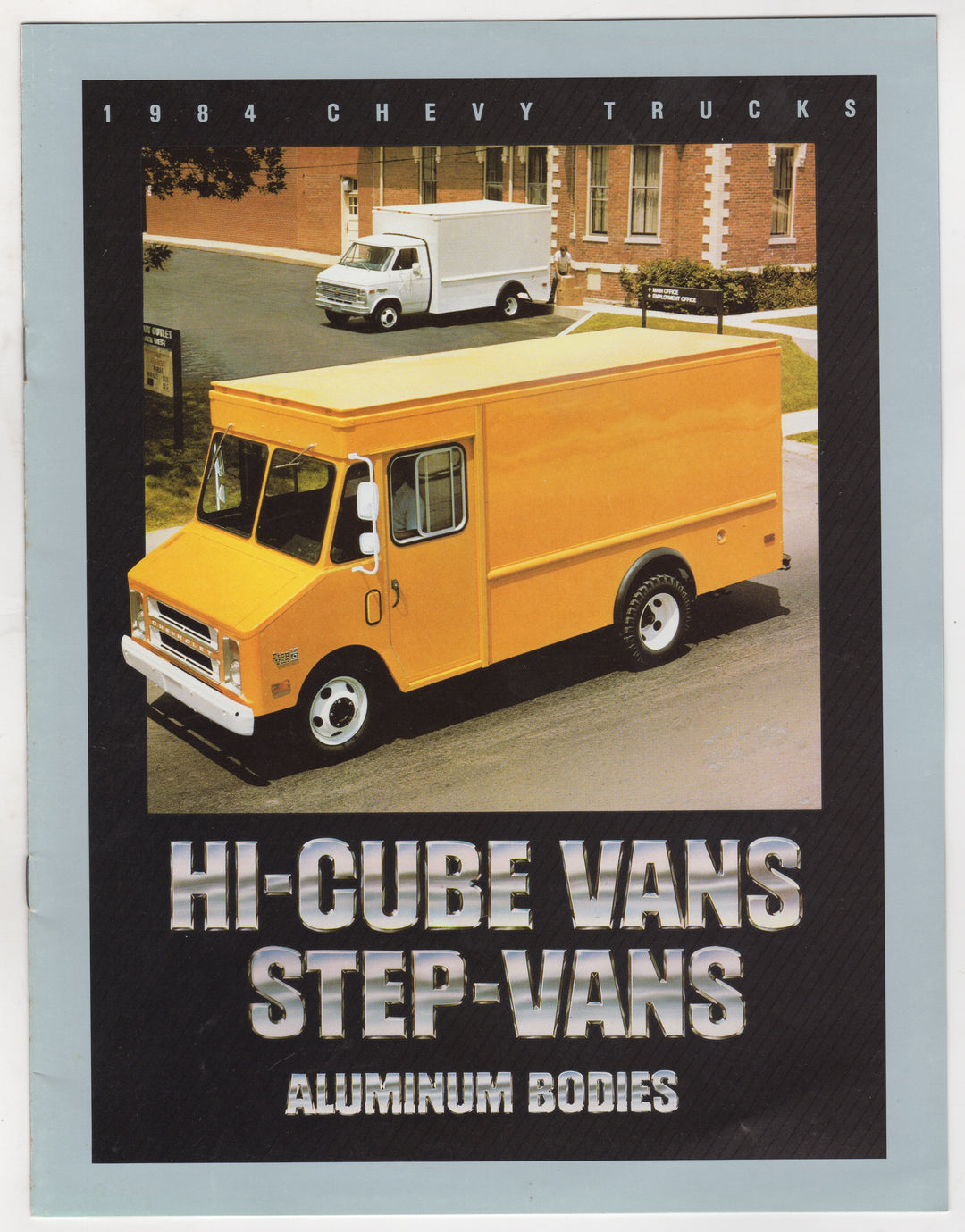 Chevy Cube Vans and Trucks Vintage Graphic Advertising Sales Catalog 1984