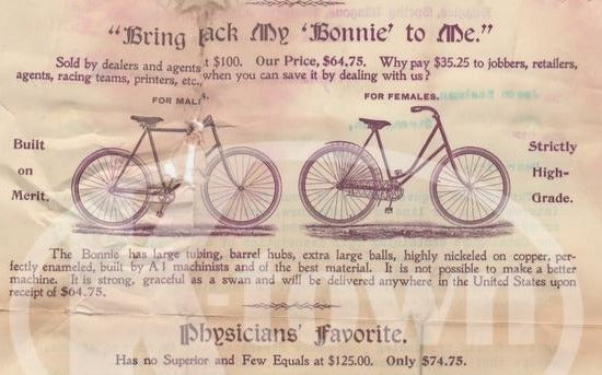 Binghamton New York Carriage and Cycle Antique Bicycle Advertising Letter 1896