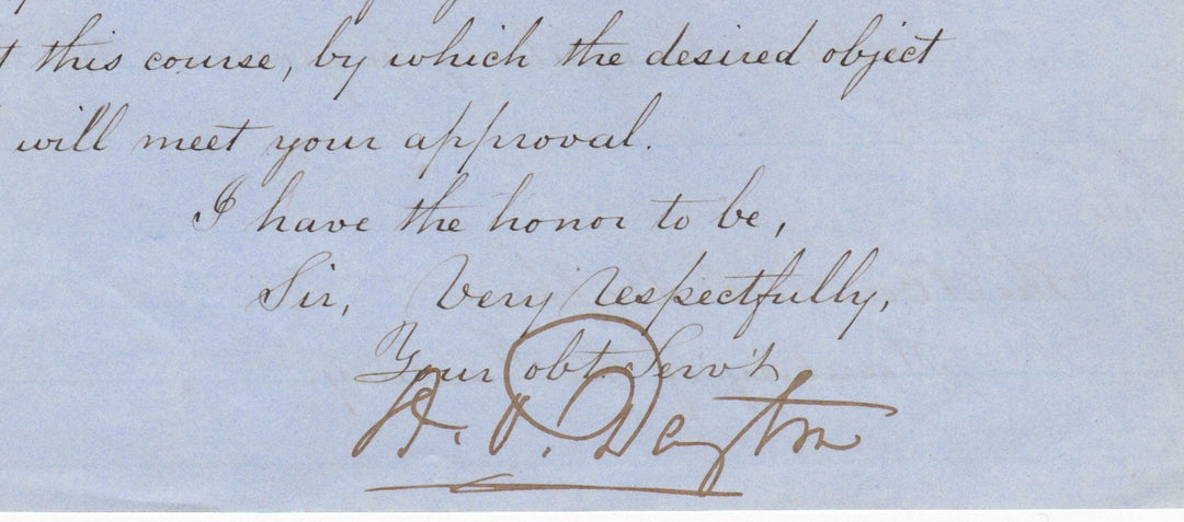 USS Erie Mexican War Ship US Treasury Dept Antique Autograph Signed Letter 1848