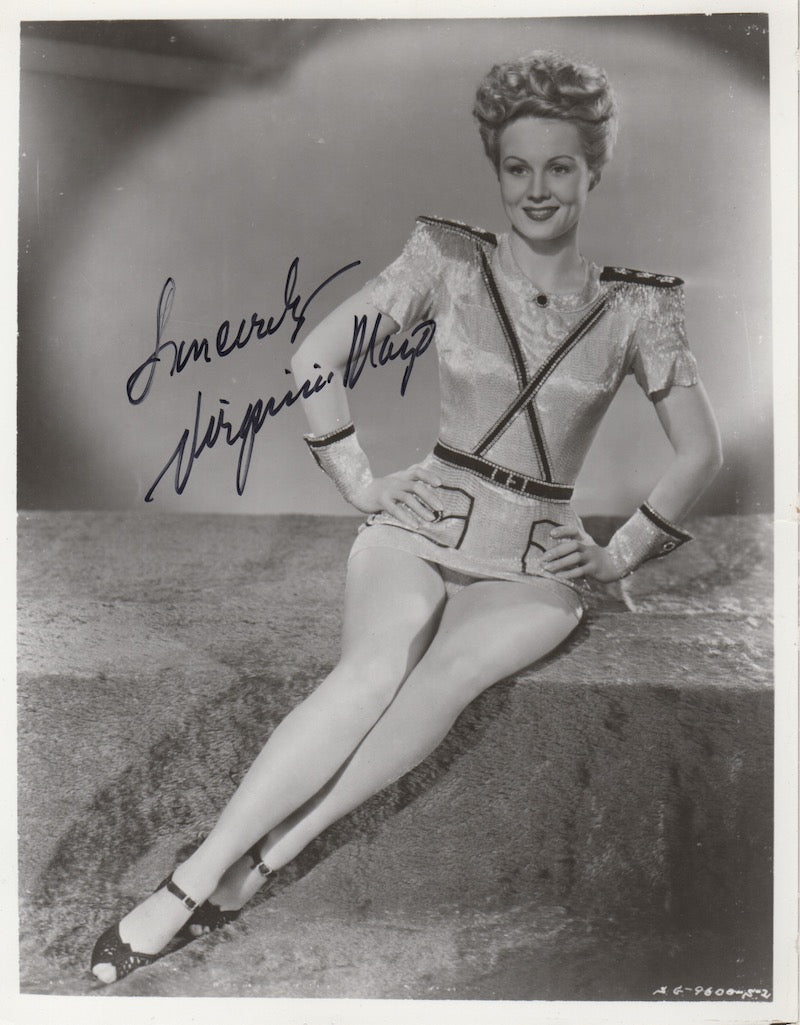 Virginia Mayo Banjo Eyes Broadway Actress Autograph Signed Photo