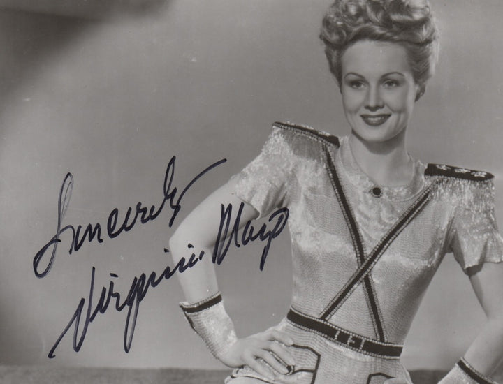 Virginia Mayo Banjo Eyes Broadway Actress Autograph Signed Photo