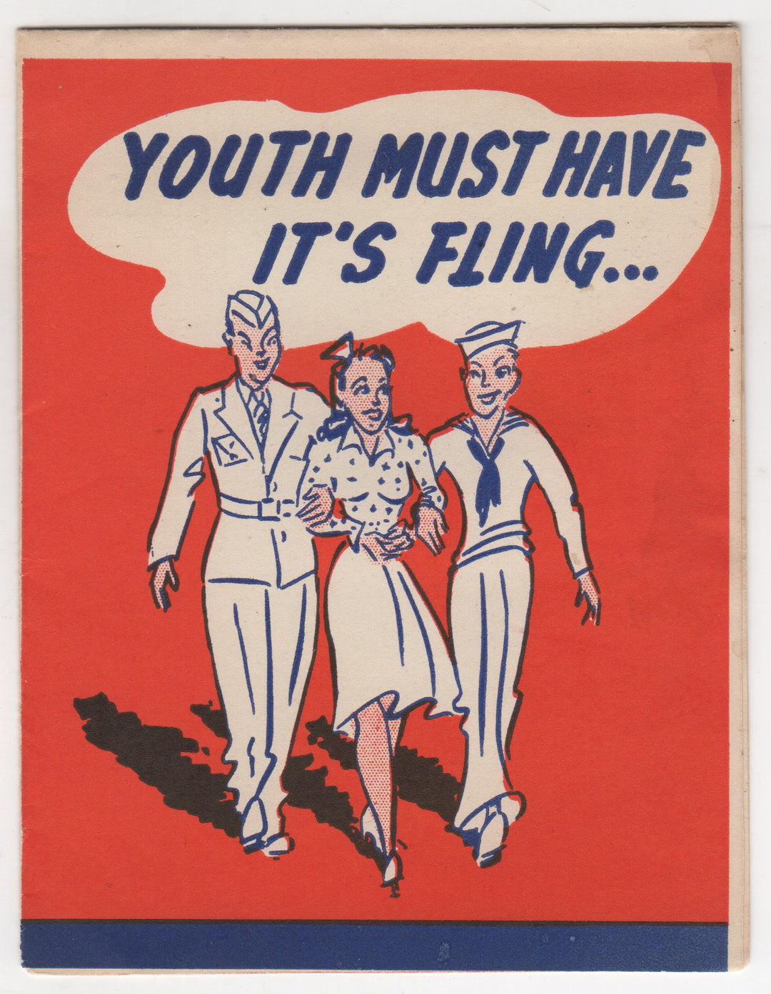 Weird Adult Humor Vintage WWII Army Navy Pin Up Greeting Card