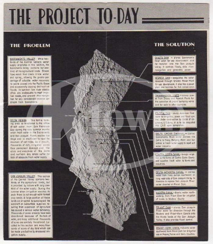 Folsom Dam Power Plant California Vintage Reclamation Advertising Brochure