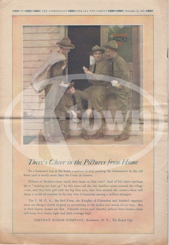 WWI Marshall FOCH Antique Youth's Companion Patriotic Graphic Art Magazine Thanksgiving 1918