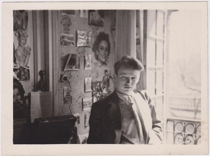 Snazzy Redhead Young Man Conan Look-a-Like Vintage Apartment Snapshot Photo