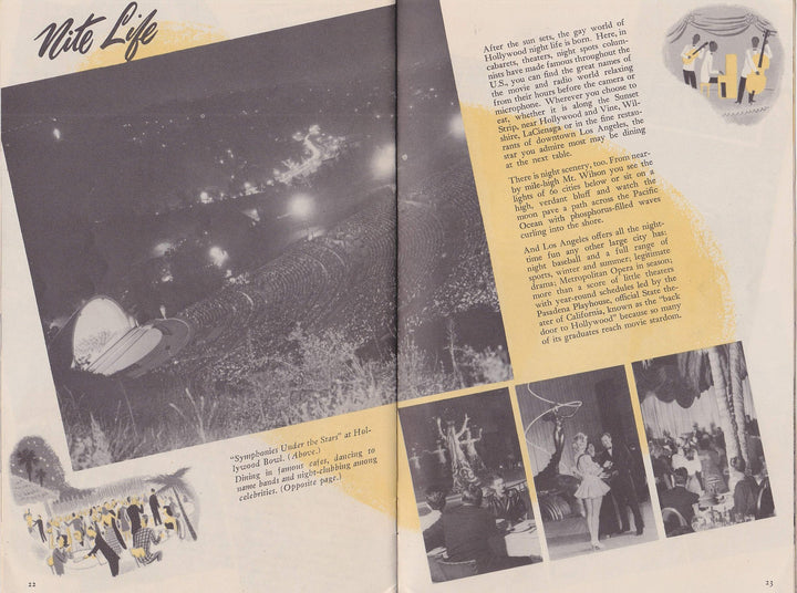 Southern California Vacations Vintage Graphic Advertising Travel Booklet