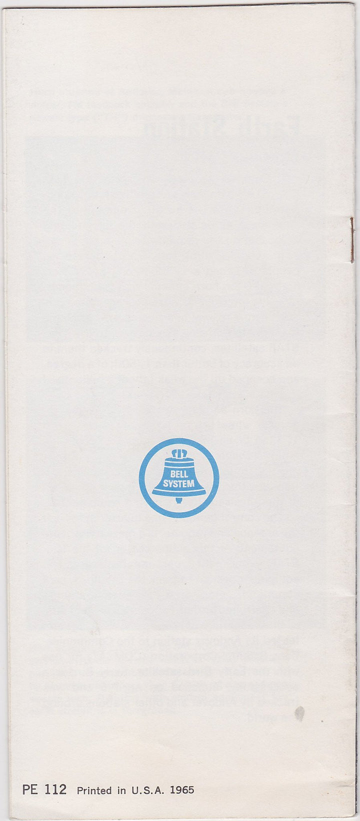 Telstar Satellites Bell Systems Space Experiments Vintage Promotional Brochure