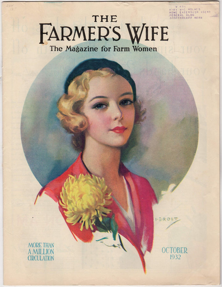 The Farmer's Wife Magazine for Farm Women Antique Illustrated Magazine 1932