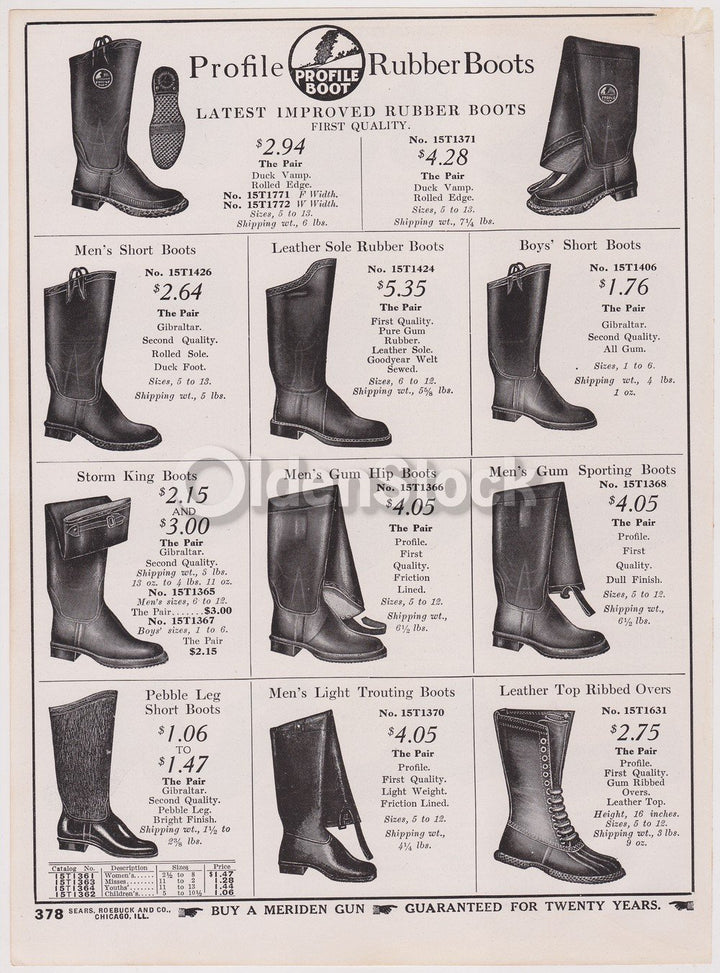 Victorian Women's Heeled Rain Shoes Designs Antique Graphic Advertising Flyer Pr