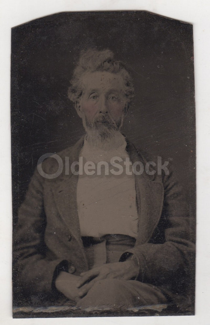 Jacob Daniel Mt Vernon Illinois ID'd Antique Tintype Photo 1874