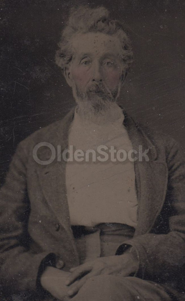 Jacob Daniel Mt Vernon Illinois ID'd Antique Tintype Photo 1874