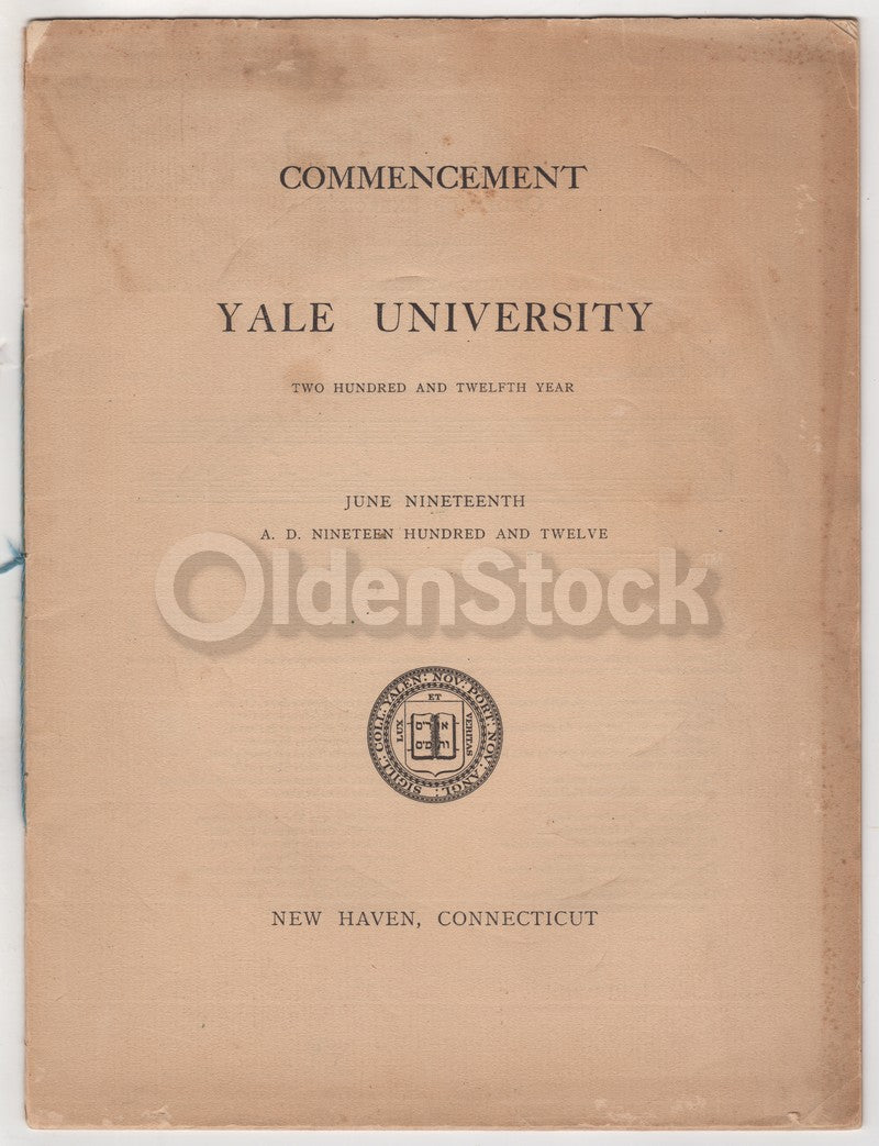 Robert Gardner Golf Amateur Winner Yale University Graduation Program 1912