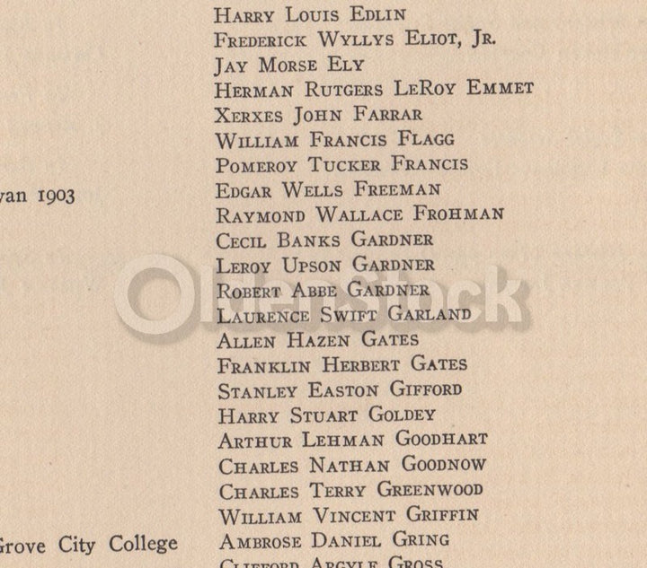 Robert Gardner Golf Amateur Winner Yale University Graduation Program 1912