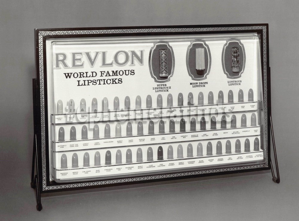 Revlon Moon Drops Lipstick Vintage Store Display Advertising Photo