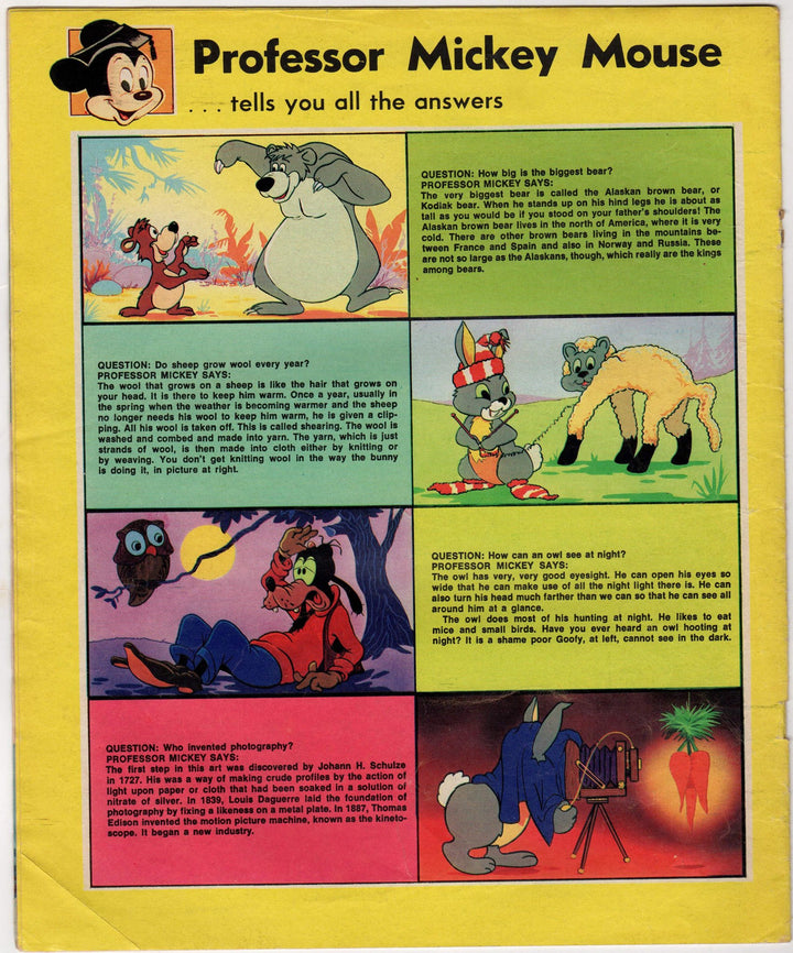 Walt Disney Alphabet E Is For Elephant Vintage Kids Education Cartoon Book
