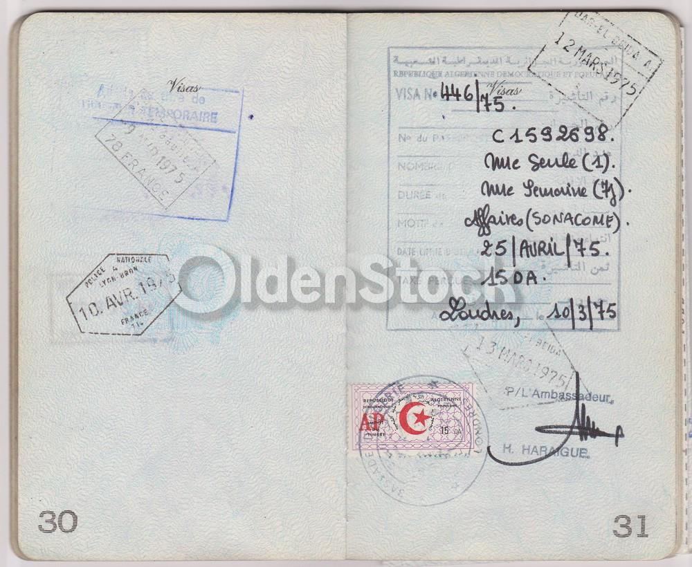 American Man Vintage Cancelled US Passport - Stamps to Czechoslovakia Romania