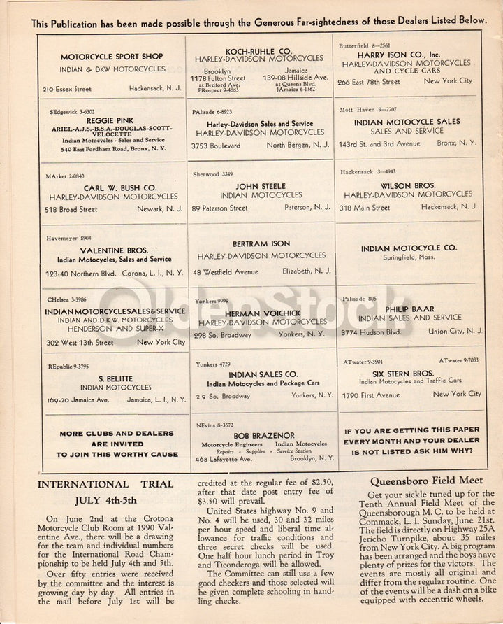 Motorcycling News Rider's Magazine Vol. 1 No. 5 Antique Motorbike News 1931