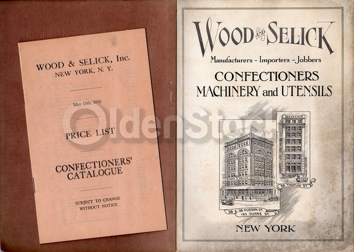 Wood and Selick New York Candy Confectioners Machinery Antique Sales Catalog 1923