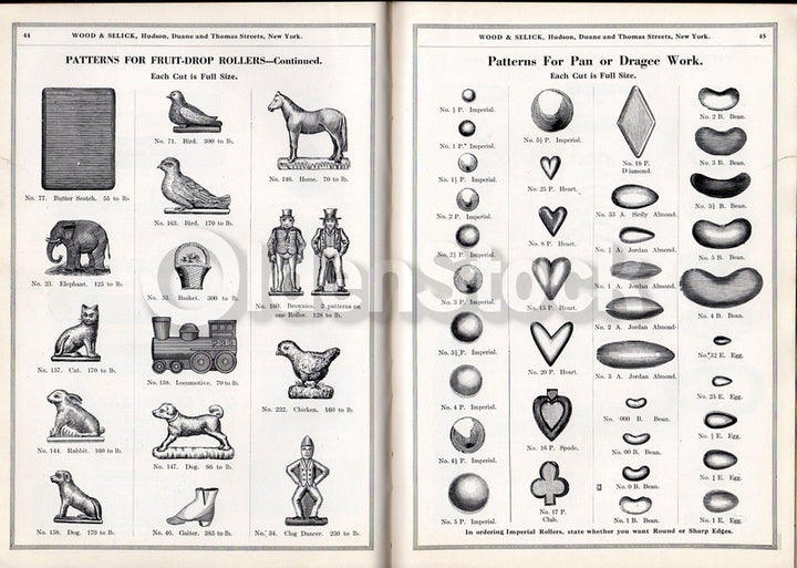 Wood and Selick New York Candy Confectioners Machinery Antique Sales Catalog 1923