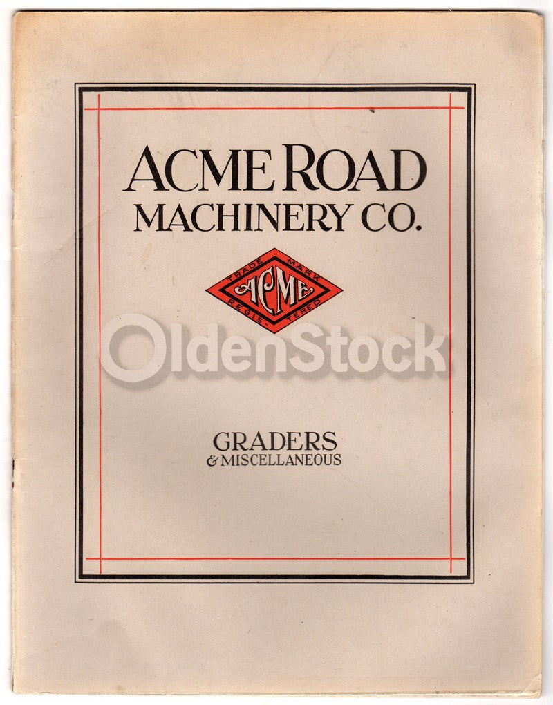Acme Road Machinery Frankfort NY Antique Farm Tool Advertising Sales Catalog