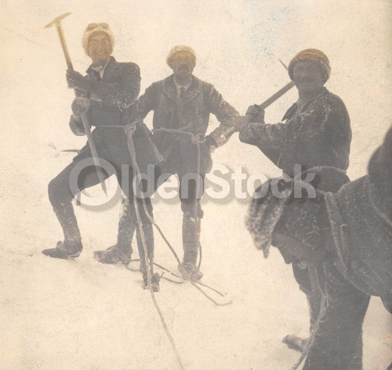 Alps Mountain Climbing Guide Pioneer Johann Baumann Antique Snapshot Photos 1908