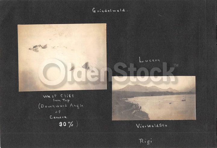 Alps Mountain Climbing Guide Pioneer Johann Baumann Antique Snapshot Photos 1908