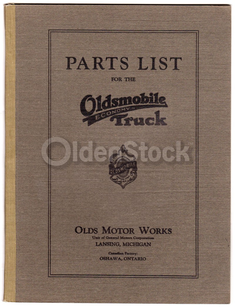 Oldsmobile Trucks Lansing Michigan Antique Automobile Parts List Catalog 1921